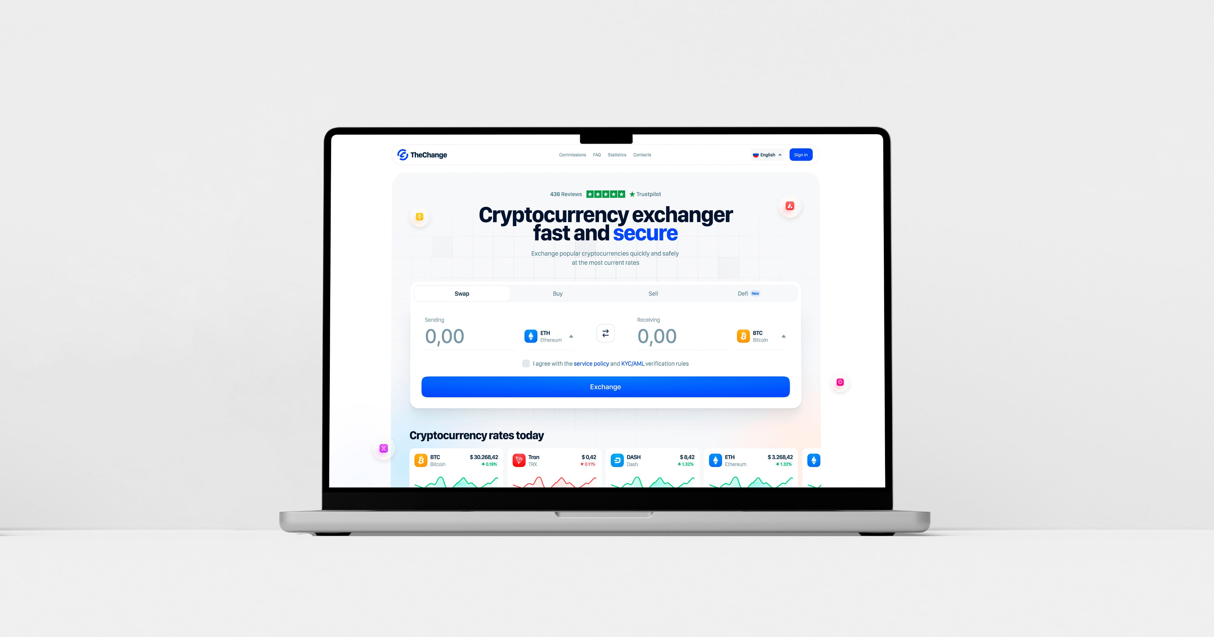 TheChange - Платформа для криптовалютных операций